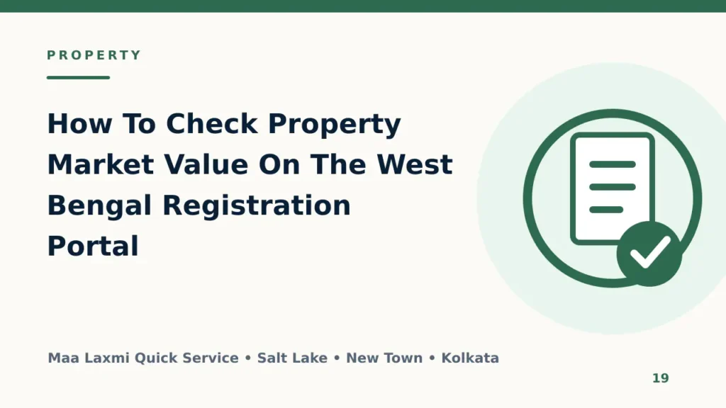 How To Check Property Market Value On The West Bengal Registration Portal