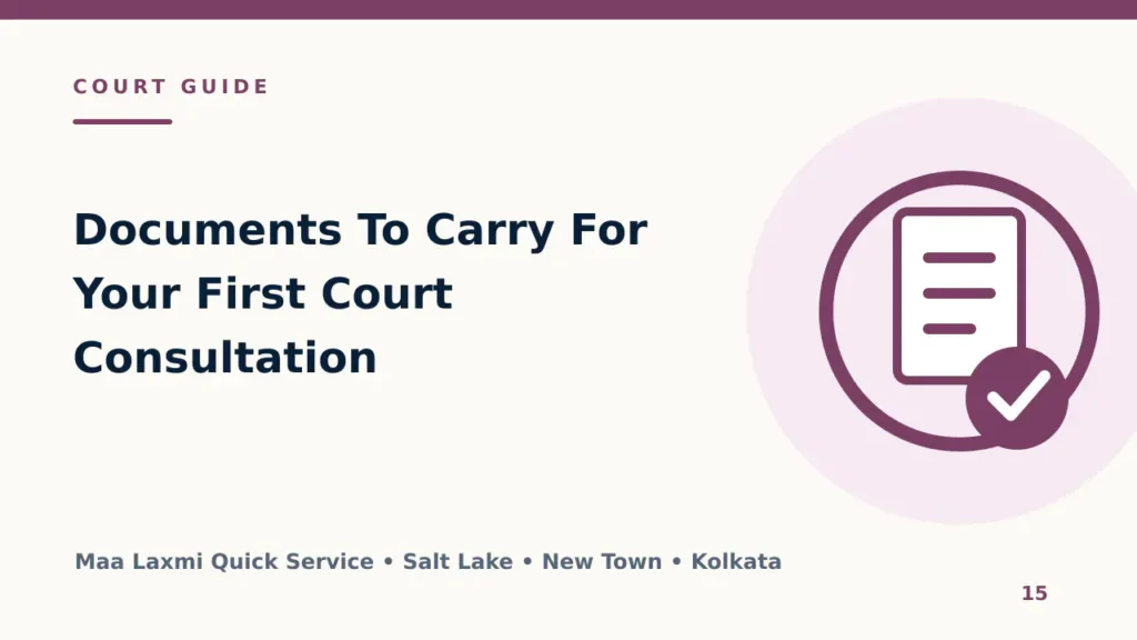 Documents To Carry For Your First Court Consultation