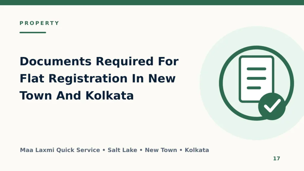 Documents Required For Flat Registration In New Town And Kolkata