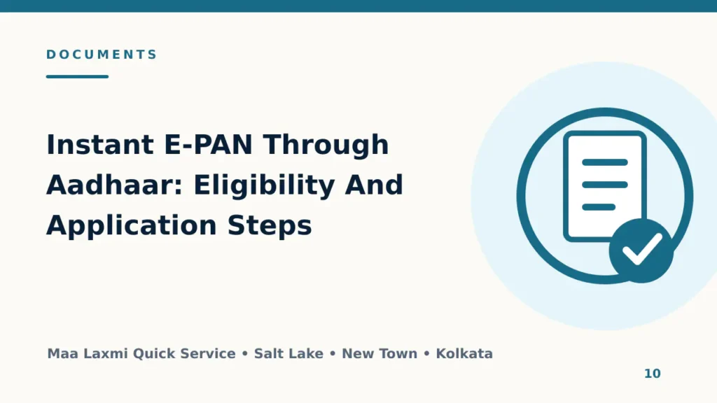 Instant E-PAN Through Aadhaar: Eligibility And Application Steps