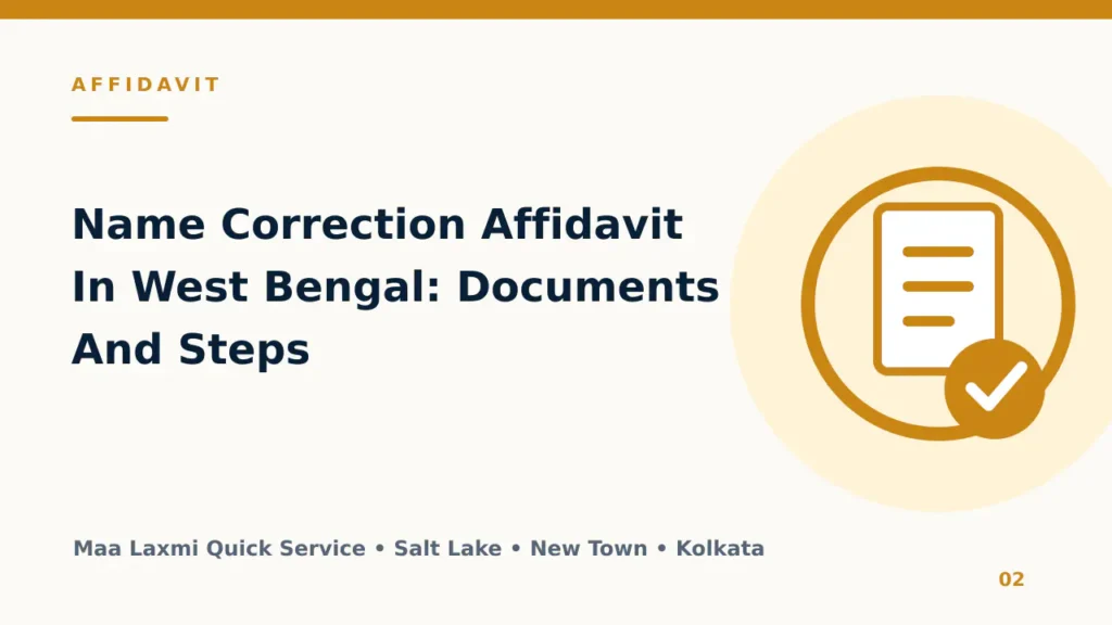 Name Correction Affidavit In West Bengal: Documents And Steps