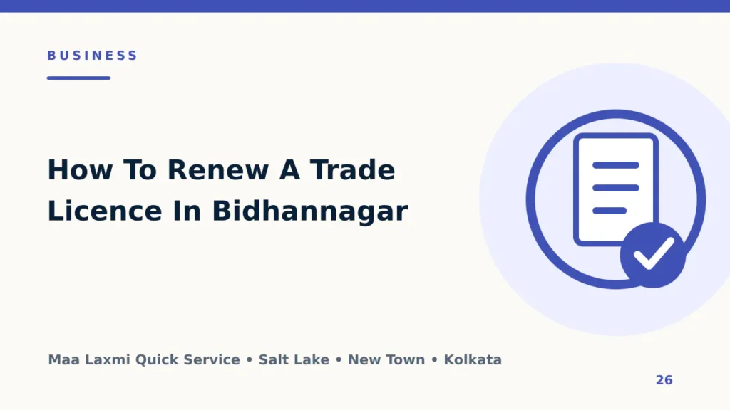 How To Renew A Trade Licence In Bidhannagar