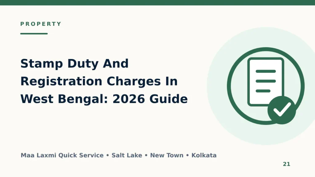 Stamp Duty And Registration Charges In West Bengal: 2026 Guide