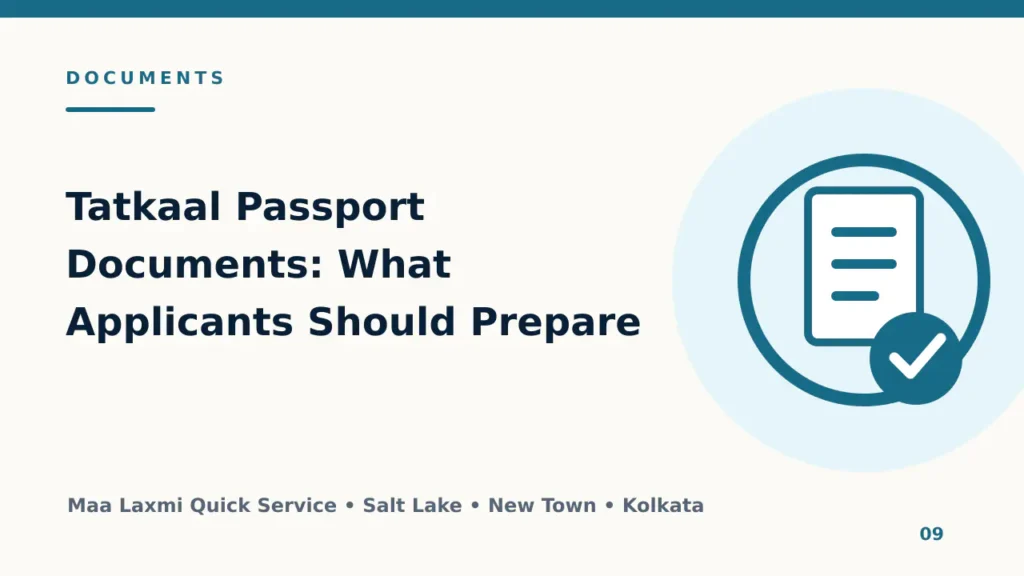 Tatkaal Passport Documents: What Applicants Should Prepare